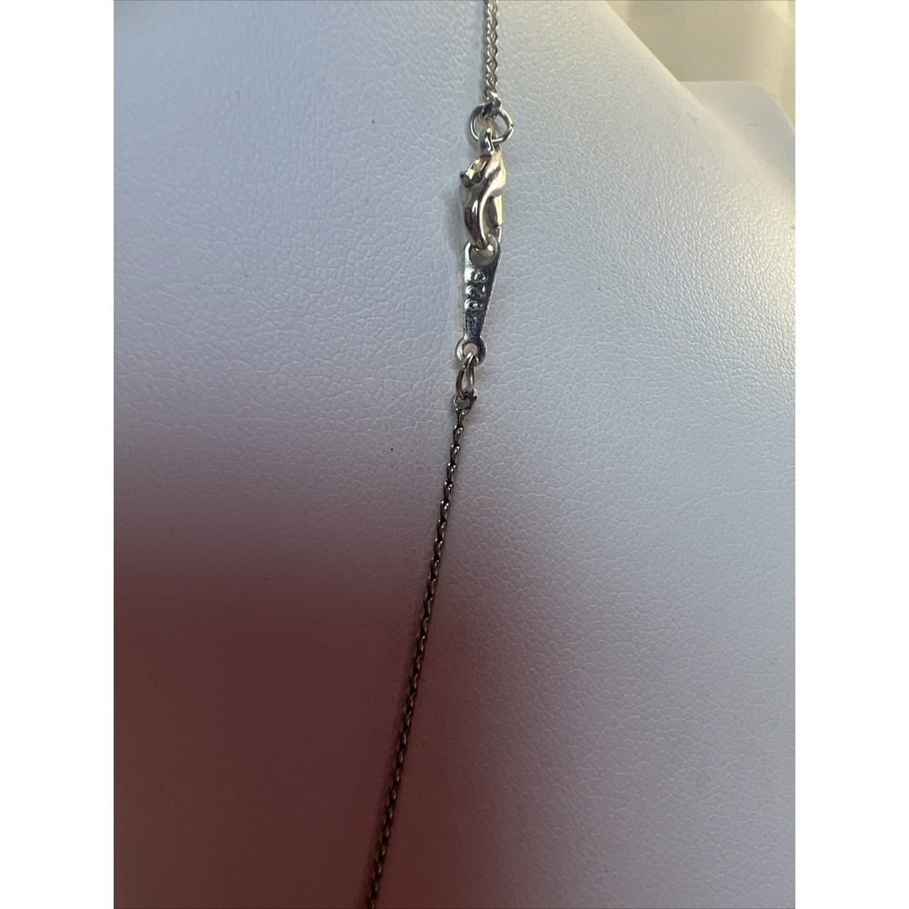 Beautiful‎ Solid Silver 925 Necklace & Dolphin Pendant W/ Pearl - Picture 5 of 6